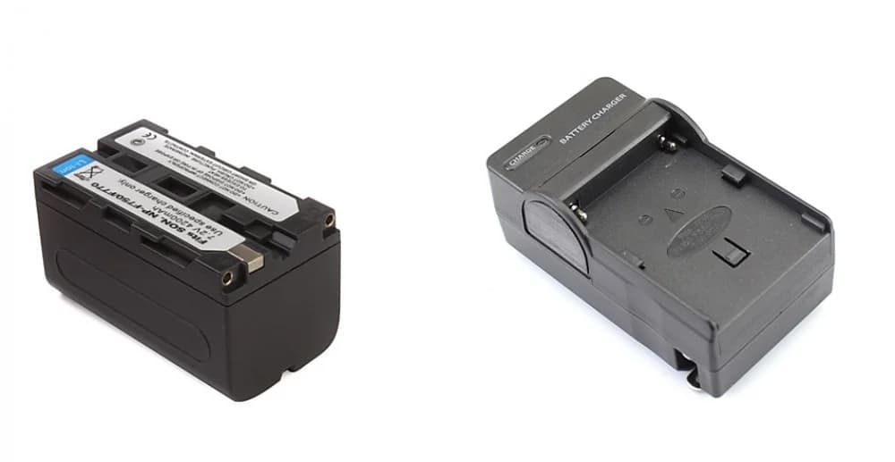 2 batteries + charger + cable