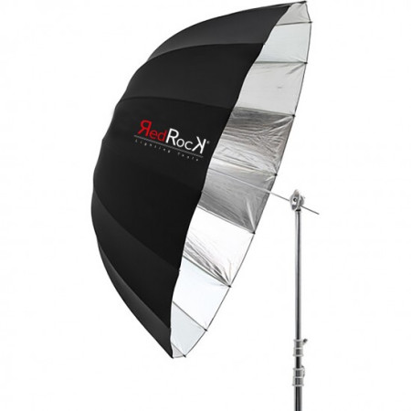 165cm Deep Silver Parabolic Umbrella with Diffuser