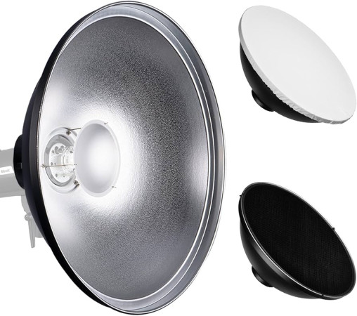 Godox Beauty Dish 55 cm Grid + Dispenser Silver
