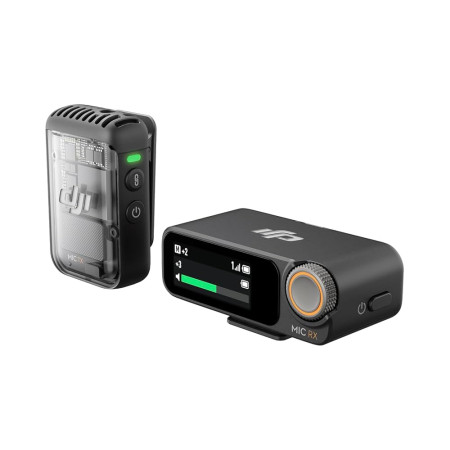 DJI Mic 2 Compact Digital Wireless Microphone System/Recorder for Camera & Smartphone (2.4 GHz)