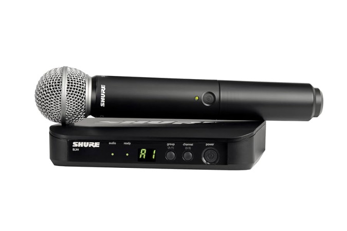 Shure BLX24/SM58 Wireless Handheld Microphone System with SM58 Capsule (H10: 542 to 572 MHz)